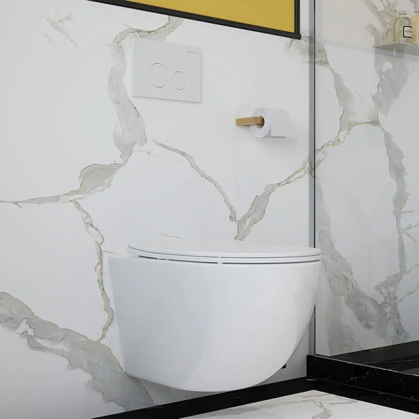 Клавиша смыва Aqueduto CIRCULO белая глянцевая - фото 3