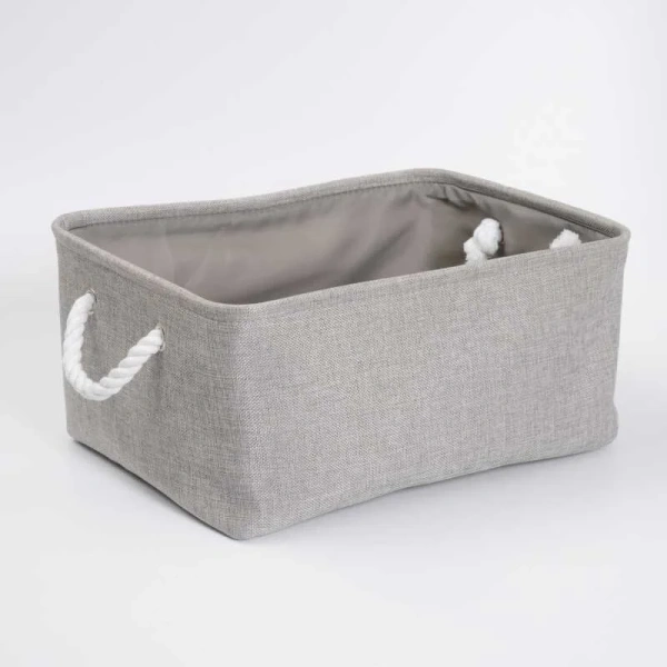 Корзина для белья WasserKRAFT Wiese серая - фото 3