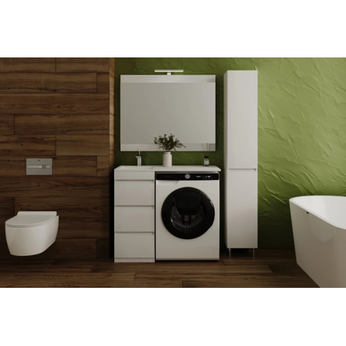 Тумба под раковину напольная Style Line Даллас 38 см белая, в наличии - фото 2