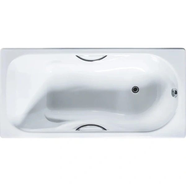 Чугунная ванна Diwo Ярославль, 170 x 75 см, с ножками, с ручками, цвет белый, DY0015/D0017/D0018 - фото 1