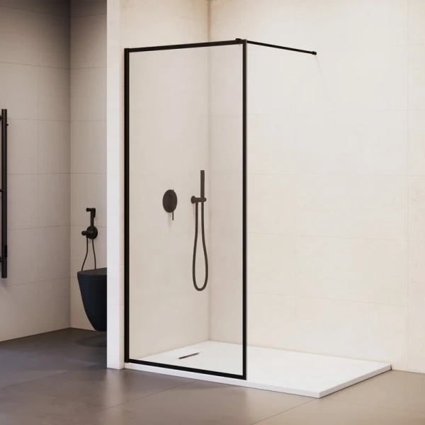 Душевая перегородка RGW Walk In WA-012B 100 см профиль черный - фото 3