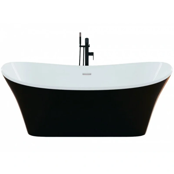 Ванна акриловая Frank F6104, 12516, 170 х 75 см, цвет белый/черный - фото 1