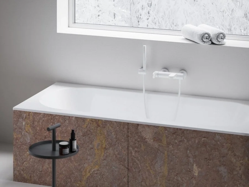 Смеситель для ванны Ravak Eleganta белый матовый, современные, hi-tech - фото 3