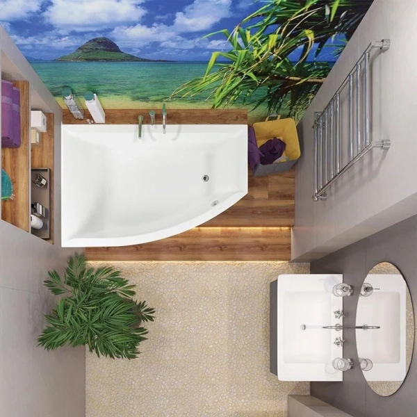 Ванна акриловая Vagnerplast Veronela Offset 160×105 см правая - фото 4