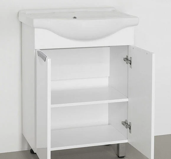 Тумба с раковиной напольная Style Line Жасмин ЛС-00000034 60 см с дверцами - фото 4