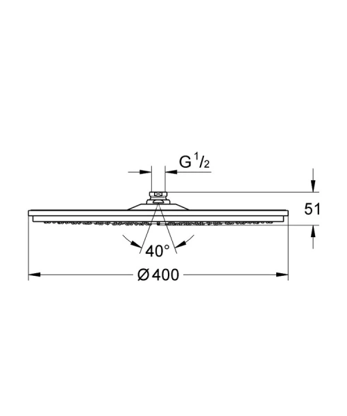 Верхний душ Grohe Rainshower Cosmopolitan 28778000 - фото 2