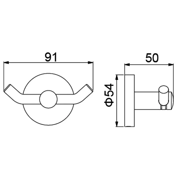 Крючок для ванной Timo Saona хром - фото 4