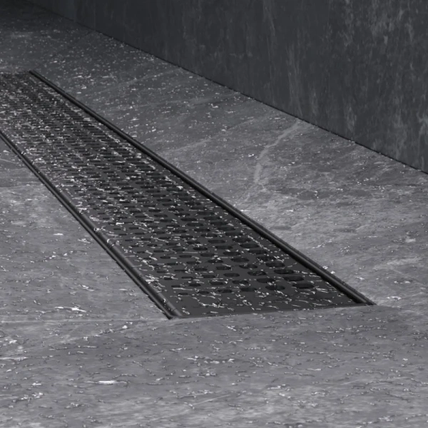 Душевой лоток Am.Pm MasterFlow 70 см черный матовый, с сухим затвором, с мокрым затвором - фото 6