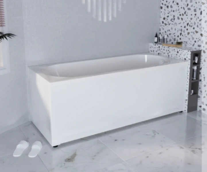 Гидромассажная ванна Радомир Вальс 1-80-2-0-0-337, 170 х 75 см, рама-подставка, фронтальная панель, слив-перелив, гидромассаж Релакс хром КУ 100, датчик уровня воды, массаж спины, ступней, боковых поверхностей, белая - фото 4