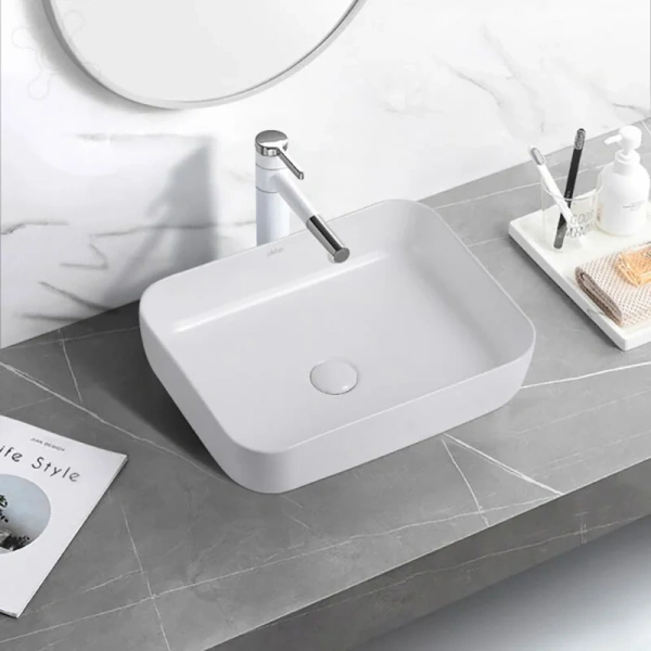 Раковина Abber Rechteck AC2202 50 см прямоугольная - фото 3