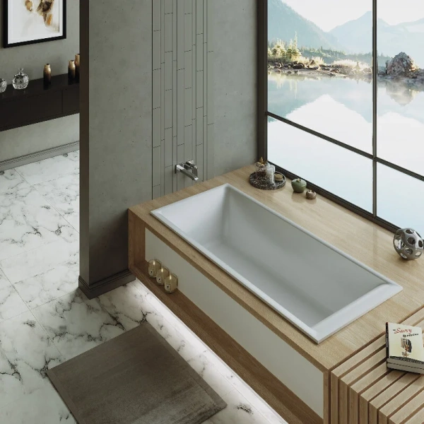 Акриловая ванна Timo ANNELI1800, 180 х 90 см, цвет белый - фото 4