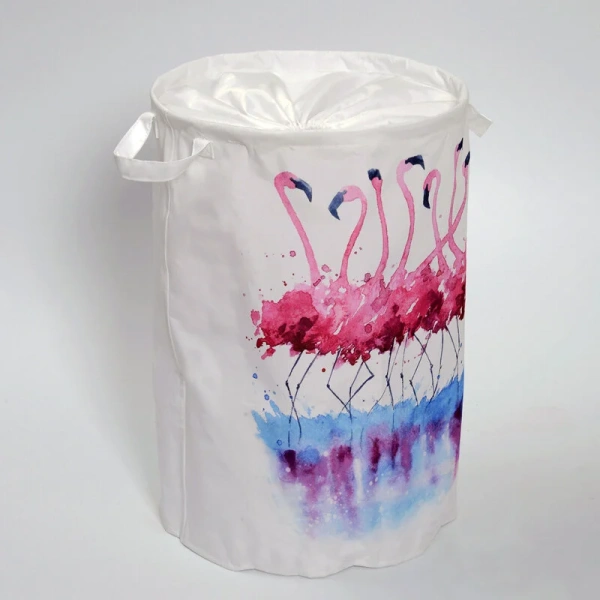 Корзина для белья WasserKRAFT Lossa Фламинго - фото 3