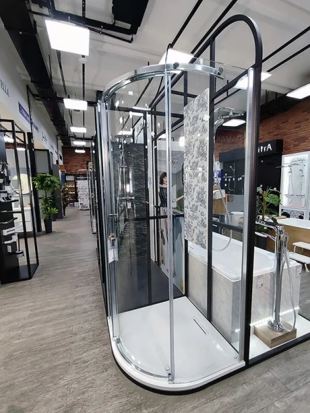 Душевой уголок Jacob Delafon Contra 90х90 см левосторонний, прозрачное стекло, стеклянные, угловые, без поддона - фото 6