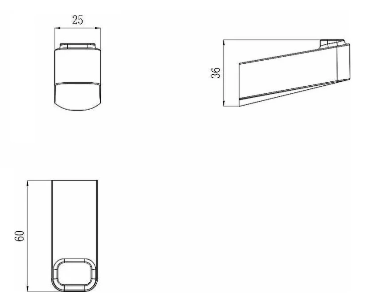 Крючок для ванной Ravak 10° X07P одинарный, современные, hi-tech - фото 2