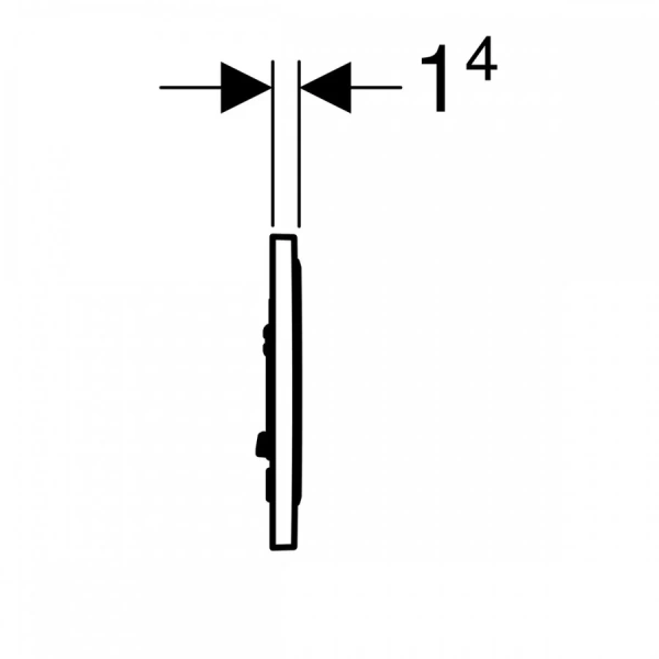 Клавиша смыва Geberit Sigma 10 белый матовый/хром глянцевый - фото 3