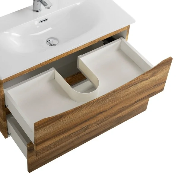 Тумба под раковину подвесная BelBagno Marino-Cer-Mini 80 см Bianco Lucido - фото 3