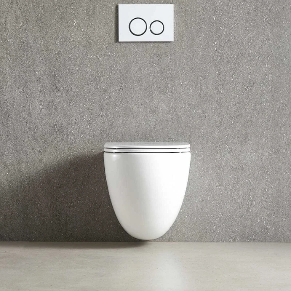 Унитаз подвесной Vincea Bien белый, с горизонтальным, прямым выпуском, с прямым выпуском - фото 7