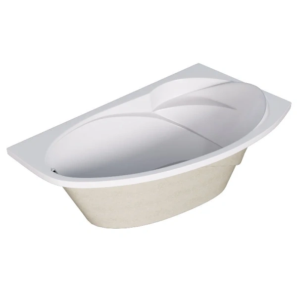 Ванна акриловая 1MarKa Julianna 01дж1695лкп/01дж1695пкп, 160 x 95 см, левая/правая, цвет белый, 160 см - фото 8