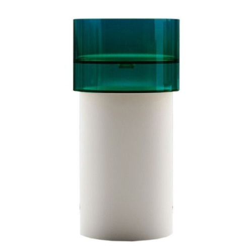 Раковина напольная Abber Kristall 45 см белая/бирюзовая - фото 1