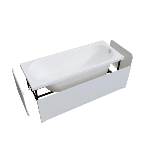 Акриловая ванна Радомир Виктория 2-78-0-0-1-250Р, 150 x 70 см, фронтальный экран, каркас разборный в комплекте, белая, 150 см - фото 9