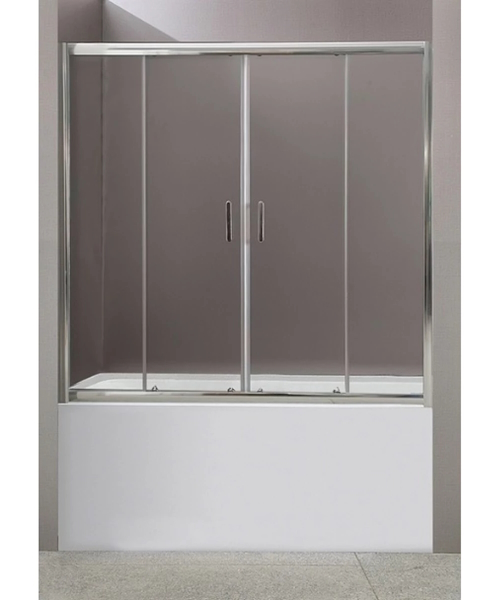 Шторка для ванны BelBagno Uno 150х145 см стекло прозрачное - фото 1