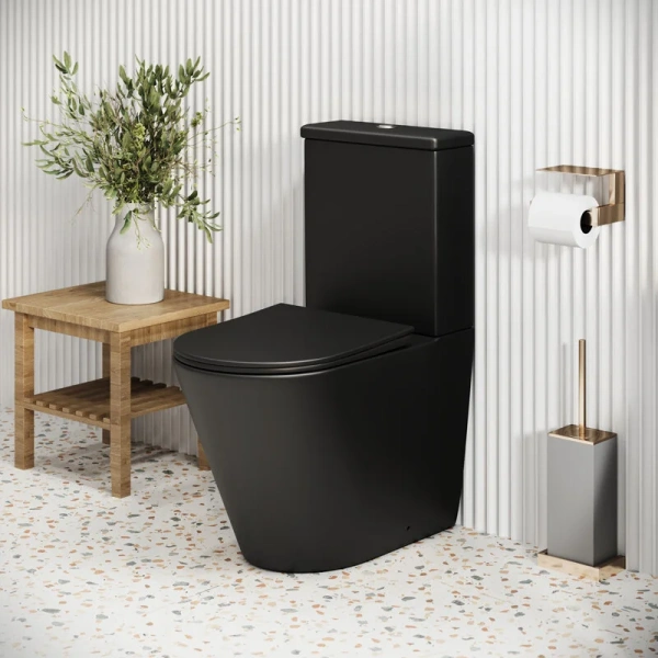 Унитаз компакт Grossman Color черный матовый, с задним подводом воды - фото 8