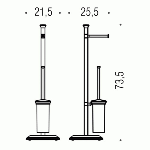 Стойка для ванной Colombo Portofino хром - фото 3