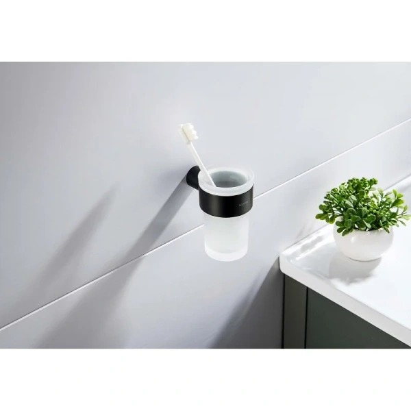 Стакан для ванной Акватек Лира черный матовый - фото 4