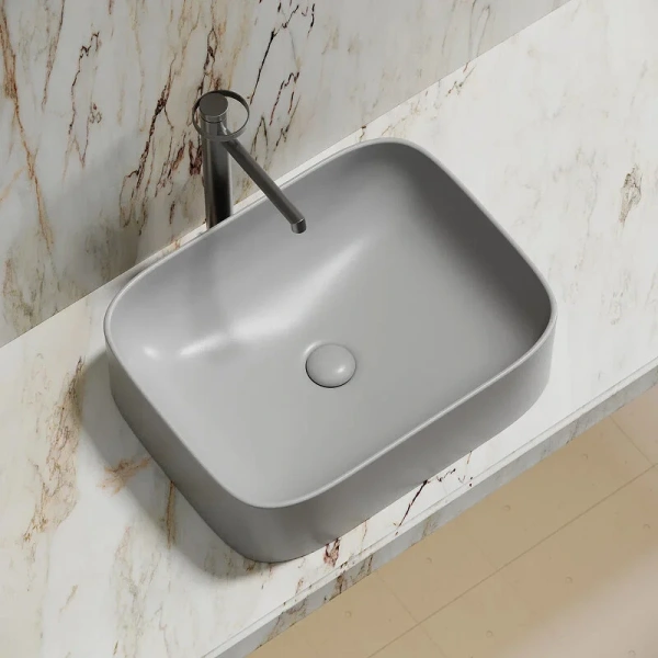 Раковина Ceramica Nova Element 50 см серая, одинарные - фото 8