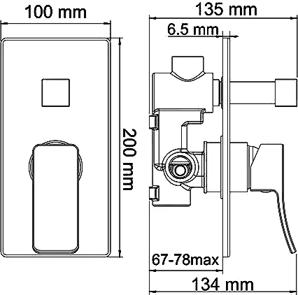 Смеситель для душа WasserKRAFT Exter бронза - фото 2