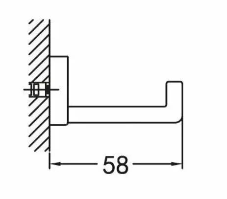 Крючок для ванной Cezares Maxima хром - фото 2