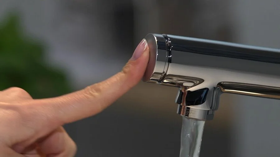 Смеситель для кухни Hansgrohe Metris Select сталь, высокие, округлая форма - фото 5