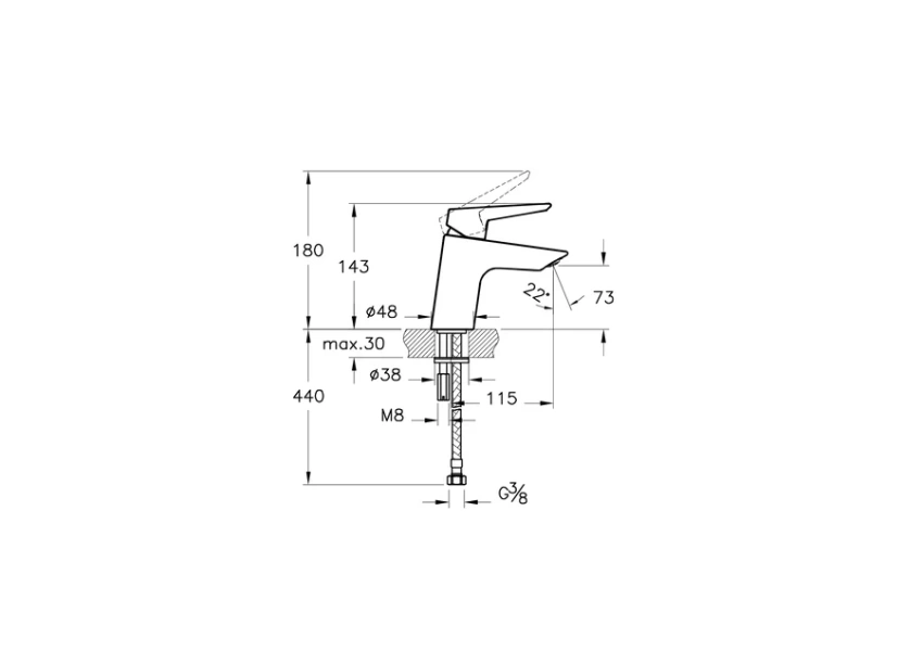 Cмеситель для раковины Vitra Solid S  - фото 2