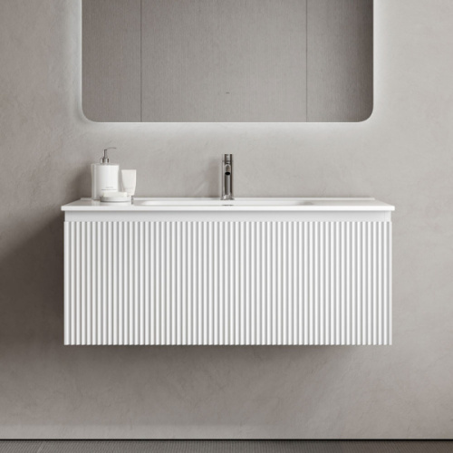 Тумба под раковину подвесная Sancos Snob R 1.0 100 см bianco - фото 3