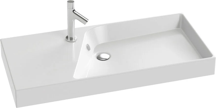 Раковина Jacob Delafon Rythmik 100 см белая - фото 1