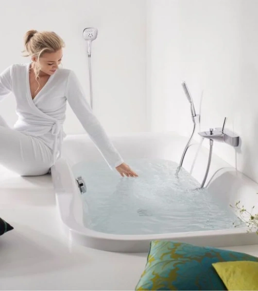 Лейка для душа Hansgrohe PuraVida белый/хром, современные, hi-tech - фото 4