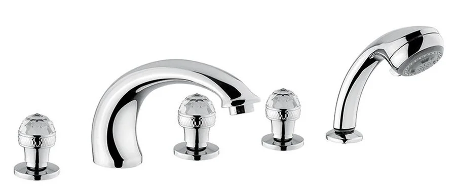 Смеситель для ванны Migliore Axo Swarovski 18 на борт - фото 1