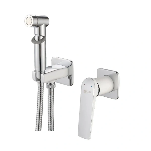 Гигиенический душ со смесителем Lemark Allegro белый/хром - фото 1