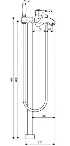 Смеситель для ванны Emmevi Tiffany 600128 - фото 4