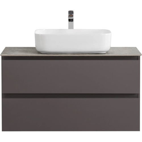 Тумба под раковину подвесная BelBagno Kraft 80 см rovere tabacco - фото 3
