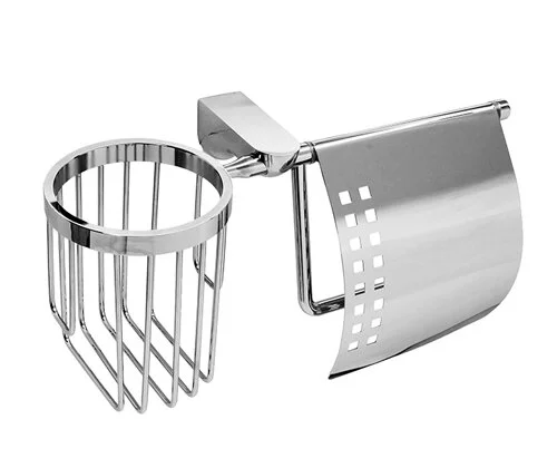 Бумагодержатель с держателем освежителя воздуха WasserKRAFT Kammel хром - фото 1