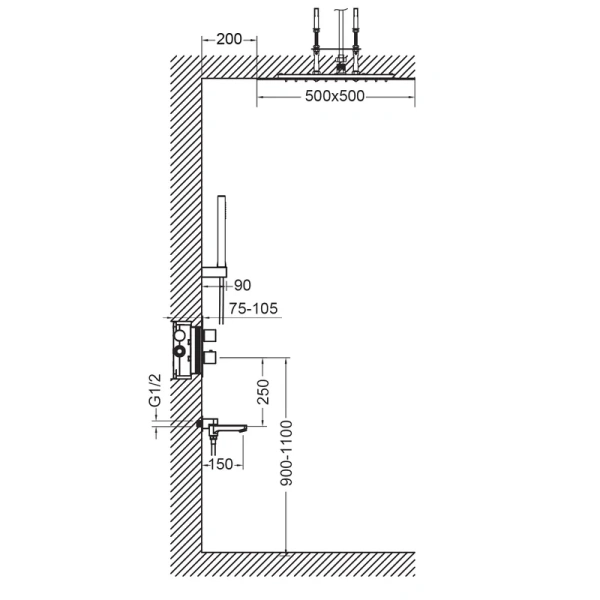Душевой комплект Timo Petruma никель - фото 3