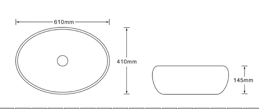 Раковина SantiLine 61 см черный мрамор - фото 2