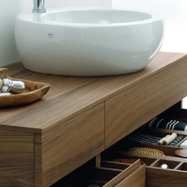 Раковина накладная Laufen Ilbagnoalessi One 52 см белая, в форме чаши, круглой формы - фото 5