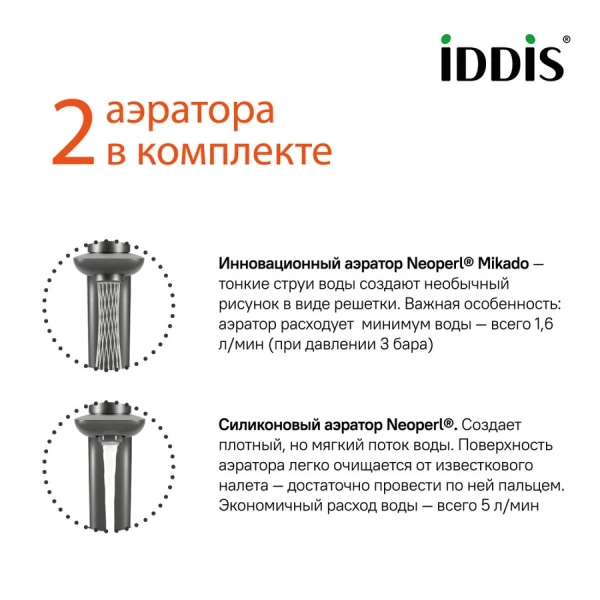 Смеситель для раковины IDDIS Slide графит, в наличии - фото 9