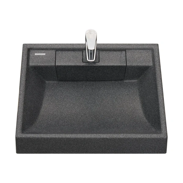 Раковина над стиральной машиной Акватон Рейн 60 см графит, прямоугольной формы - фото 5