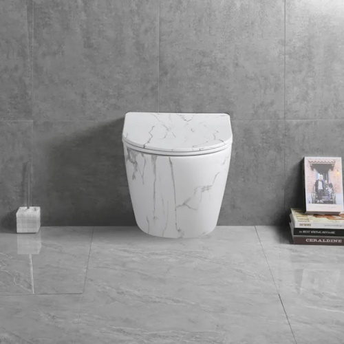 Унитаз подвесной Ceruttispa Sella белый мрамор - фото 3
