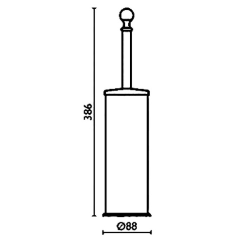 Ёршик напольный для ванной Bagno & Associati Canova CA 253 - фото 3