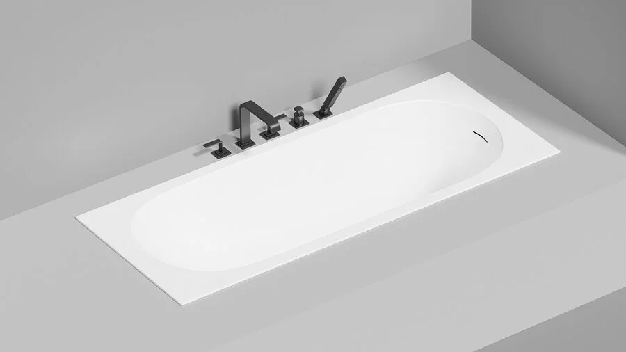 Ванна из искусственного камня Salini Ornella Kit 160x70 см белый матовый - фото 1