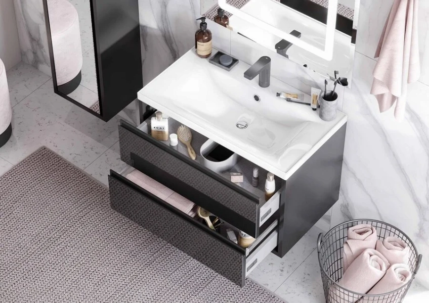 Раковина мебельная Акватон Айрис 120 см литой мрамор index_1 - фото 4